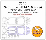  KV Models  1/48 Grumman F-14A Tomcat Masks KV48046-1