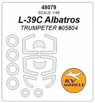  KV Models  1/48 Aero L-39C Albatros + wheels masks KV48079