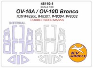 OV-10A / OV-10D Bronco + masks for wheels (Double sided) #KV48110-1