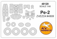  KV Models  1/48 Petlyakov Pe-2 + wheels masks KV48120