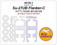Su-27UB Flanker-C+ wheels masks (Double sided) #KV48126-1