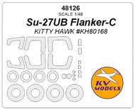 Su-27UB Flanker-C + wheels masks #KV48126