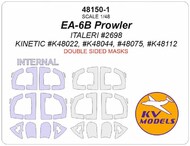 Grumman EA-6B Prowler - (Double sided)wheels and canopy frame paint masks #KV48150-1