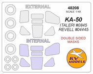  KV Models  1/48 Kamov KA-50 - Double-sided masks +wheels masks KV48208