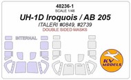  KV Models  1/48 Bell UH-1D Iroquois / AB-205 Masks KV48236-1