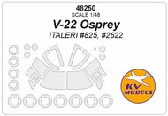 KV Models  1/48 Bell V-22 Osprey + wheels masks KV48250