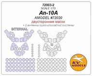  KV Models  1/72 Antonov An-10A + wheels masks (designed to be used with A-Model AMU72020 kits) Two course-glide path antennas are included KV72003-2