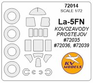  KV Models  1/72 Lavochkin La-5FN + wheels masks KV72014