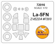  KV Models  1/72 Lavochkin La-5FN + wheels masks KV72016