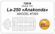  KV Models  1/72 Lavochkin La-250 Anakonda + wheels masks KV72019
