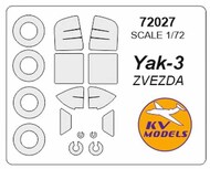  KV Models  1/72 Yakovlev Yak-3 + wheels masks KV72027