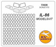  KV Models  1/72 Ilyushin IL-86 (designed to be used with Modelsvit GIANT7205 kits) KV72028