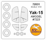  KV Models  1/72 Yakovlev Yak-15 + wheels masks KV72031