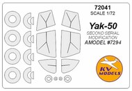  KV Models  1/72 Yak-50 second serial modification - (AMODEL #7294) + wheels mask KV72041
