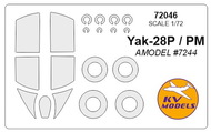 Yakovlev Yak-28P, Yak-28PM + wheels masks #KV72046