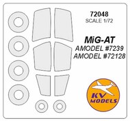  KV Models  1/72 MiG-AT (AMODEL #7239, #72128) + wheels masks KV72048