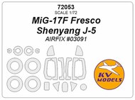 Mikoyan MiG-17F Fresco and Shenyang J-5 + wheels masks #KV72053
