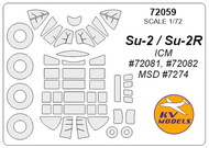  KV Models  1/72 Sukhoi Su-2 + wheels masks KV72059