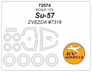  KV Models  1/72 Sukhoi Su-57 + wheels masks KV72074
