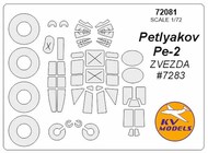  KV Models  1/72 Petlyakov Pe-2 + wheels masks KV72081
