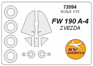  KV Models  1/72 Focke-Wulf Fw.190A4 + wheels masks KV72094