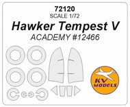  KV Models  1/72 Hawker Tempest Mk.V + wheels masks KV72120