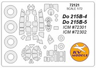  KV Models  1/72 Dornier Do.215B + wheels masks KV72121