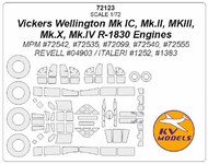  KV Models  1/72 Vickers Wellington + wheels masks KV72123