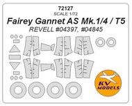 Fairey Gannet AS Mk.1/4 / T5 + wheels masks #KV72127