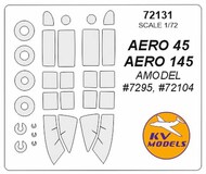  KV Models  1/72 Aero 45, Aero 145 + wheels masks KV72131