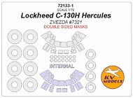  KV Models  1/72 Lockheed C-130H Hercules - Double-sided and wheels masks KV72133-1