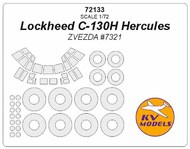  KV Models  1/72 Lockheed C-130H Hercules + wheels masks KV72133