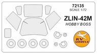  KV Models  1/72 Zlin-42M + wheels masks KV72135