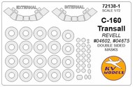 C-160 Transall - Double sided and wheels masks #KV72138-1