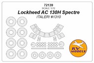  KV Models  1/72 Lockheed AC 130H Spectre + wheels masks KV72139