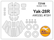  KV Models  1/72 Yakovlev Yak-28R + wheels masks KV72144