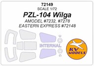  KV Models  1/72 PZL-104 Wilga + masks for wheels KV72149
