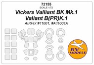  KV Models  1/72 Vickers Valliant BK Mk.1 / Valiant B (PR)K.1 + wheels masks KV72155