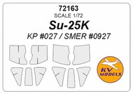  KV Models  1/72 Suchoi Su-25K (masks for two versions) KV72163