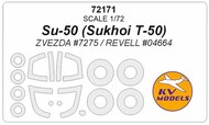  KV Models  1/72 Sukhoi Su-50 (?-50) + wheels masks KV72171