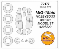 Mikoyan MiG-15bis + wheels masks #KV72177