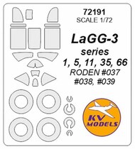 KV Models  1/72 Lavochkin LaGG-3 Masks KV72191