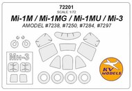  KV Models  1/72 Mil Mi-1M / Mi-3 + wheels masks KV72201