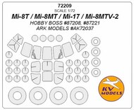  KV Models  1/72 Mil Mi-8 / Mi-17 + wheels masks KV72209