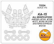  KV Models  1/72 Kamov Ka-15 + wheels masks KV72224