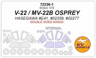 Bell V-22 OSPREY - (Double sided) + wheels masks #KV72236-1