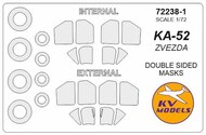  KV Models  1/72 Kamov Ka-52 'Alligator' - Double-sided masks + wheels masks KV72238-1