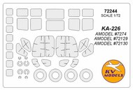  KV Models  1/72 Kamov Ka-226 + wheels masks KV72244