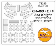Boeing Vertol CH-46D / E / F Sea Knight + wheels masks #KV72245