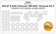 KV Models  1/72 Boeing Vertol MH-47 E SOA Chinook Masks KV72253
